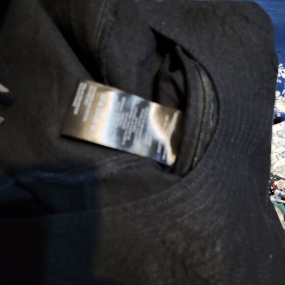 Anthropologie Black‎ Puff Sleeve Scoop Neck & Ruche Detail Sz XXS Linen Top - Picture 8 of 9